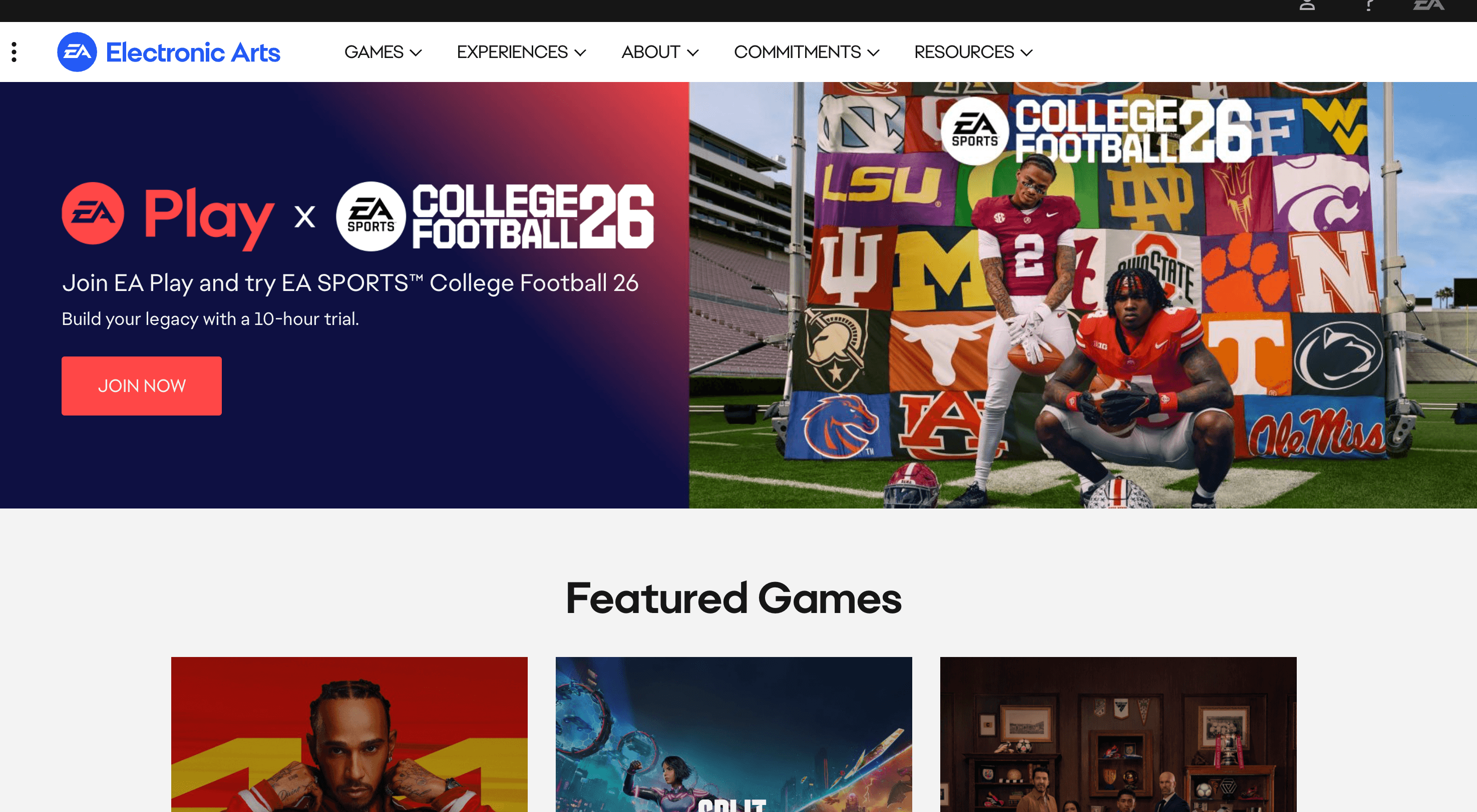 Gaming Platform - Electronic Arts project preview