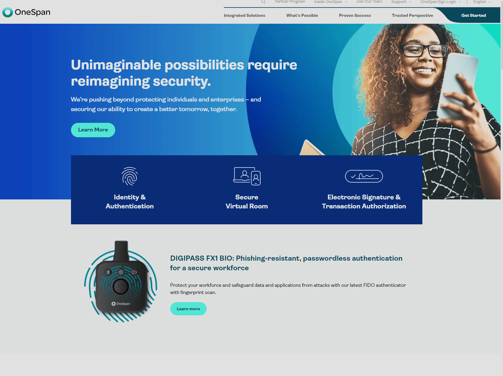 Cybersecurity Platform - OneSpan project preview